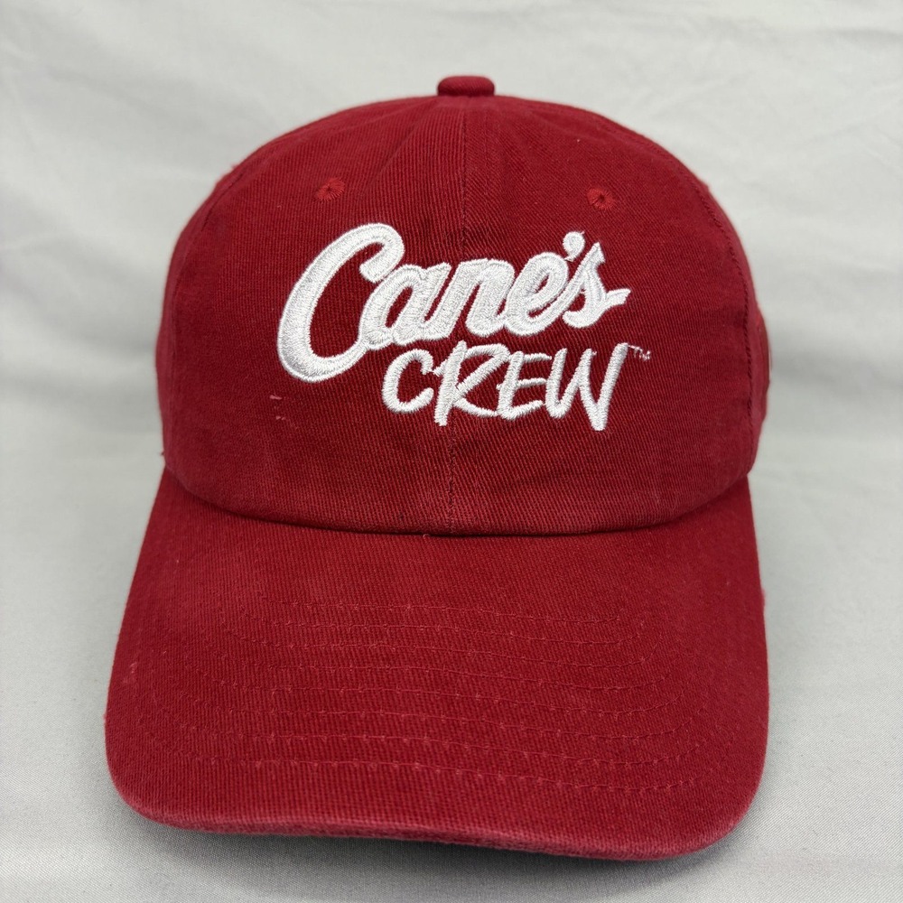 Raising Cane's Hat Cane's Crew Unisex OSFM Maroon Red One Love Side Patch
